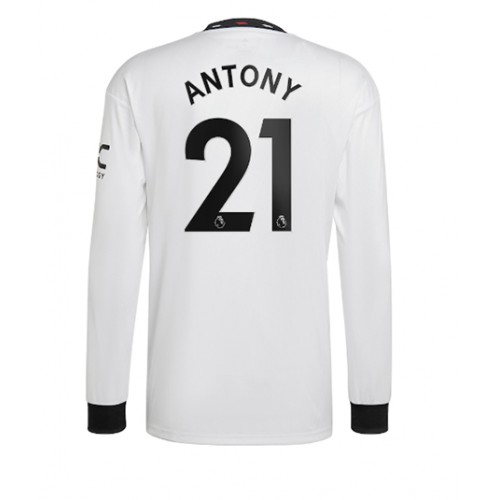 Fotbalové Dres Manchester United Antony #21 Venkovní 2022-23 Dlouhý Rukáv